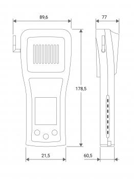 Переносний вимірювач вмісту вуглекислого газу ІТП-7 - schema